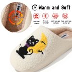 BERANMEY Halloween Slippers for Women Perfect Soft Plush Comfy Warm Slip-On Cute Womens Slippers Indoor Fluffy House Slippers for Women and Men Non-slip Fuzzy Flat Slides - Image 94