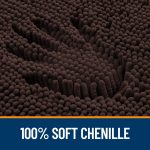 Buganda Bathroom Rugs 30x20, Quick Dry Machine Washable Chenille Bath Mats with Rubber Backing, Grey - Image 36