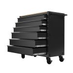 Hyper Tough Hyper Stack 27-Inch 6-Drawer Rolling Tool Cabinet, Black Steel Garage Tool Storage Chest - Image 14
