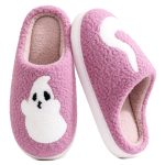 BERANMEY Halloween Slippers for Women Perfect Soft Plush Comfy Warm Slip-On Cute Womens Slippers Indoor Fluffy House Slippers for Women and Men Non-slip Fuzzy Flat Slides - Image 77
